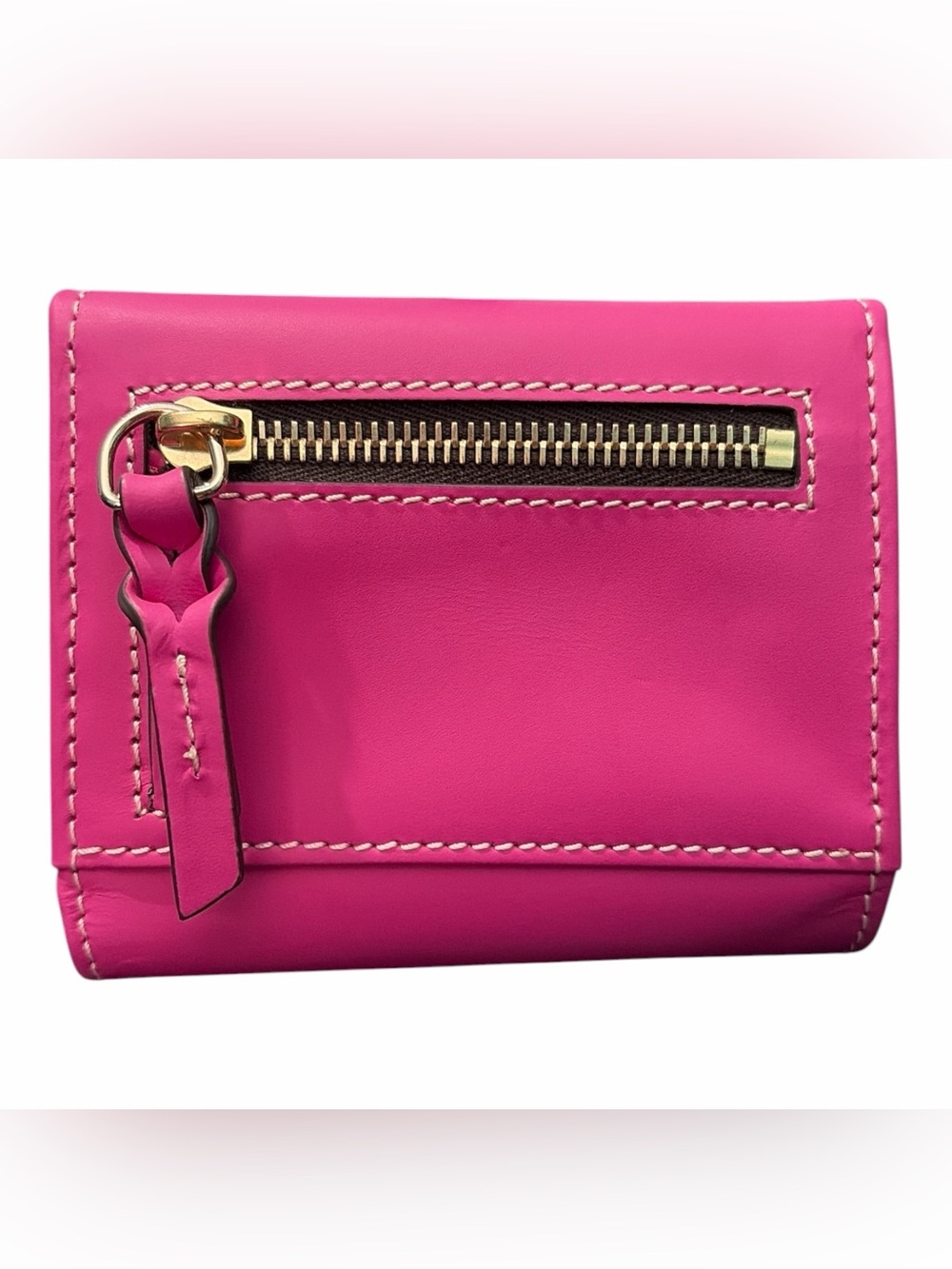 Dooney & Bourke Fuchsia Beacon Small Flap Wallet - Picture 2 of 3